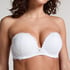 Marine Padded Underwired Strapless Maximizer Bra, White