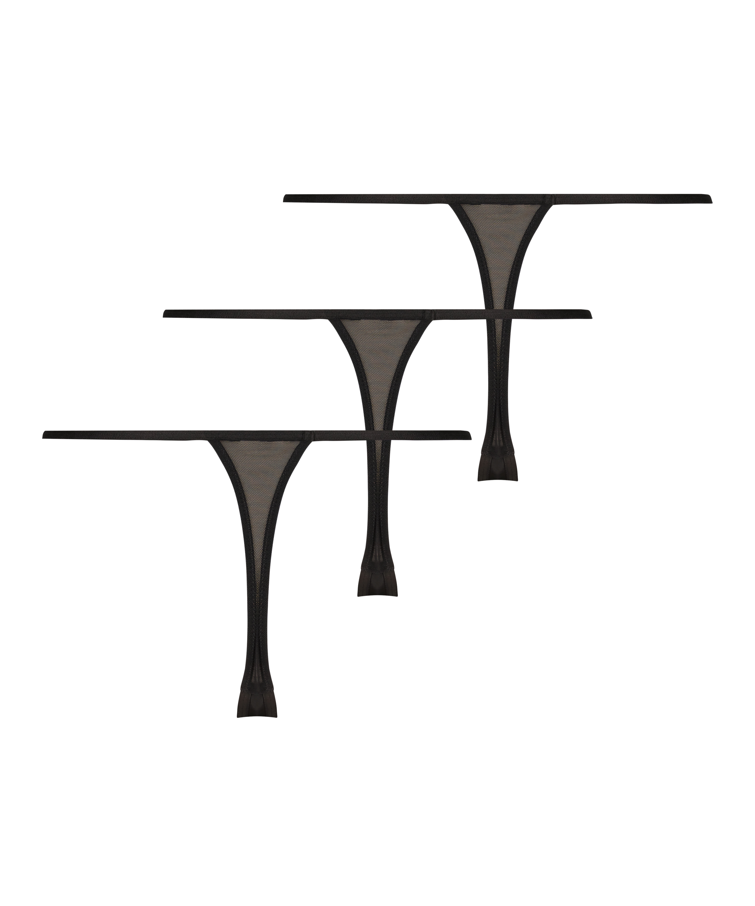 3-Pack Maxime Thong, Black, main