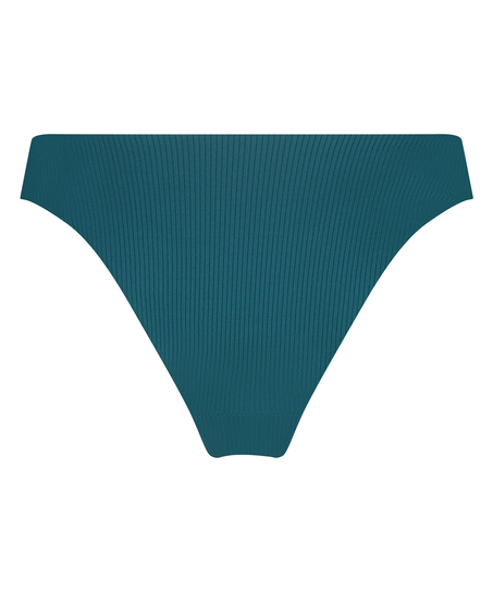 Eclipse High-Leg Bikini Bottoms, Green
