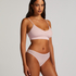 Invisible thong Stripe mesh, Pink