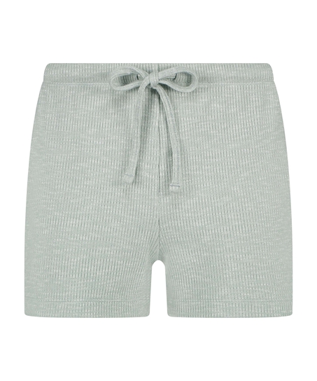 Rib Shorts, Green