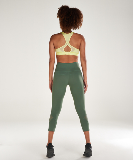HKMX High waisted capri mesh, Green