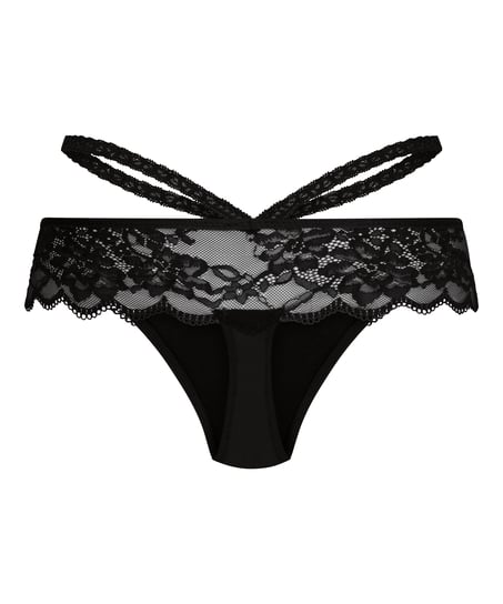 Amanda Boxer String R, Black