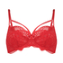 Oceana Unpadded Underwired Bra, Red
