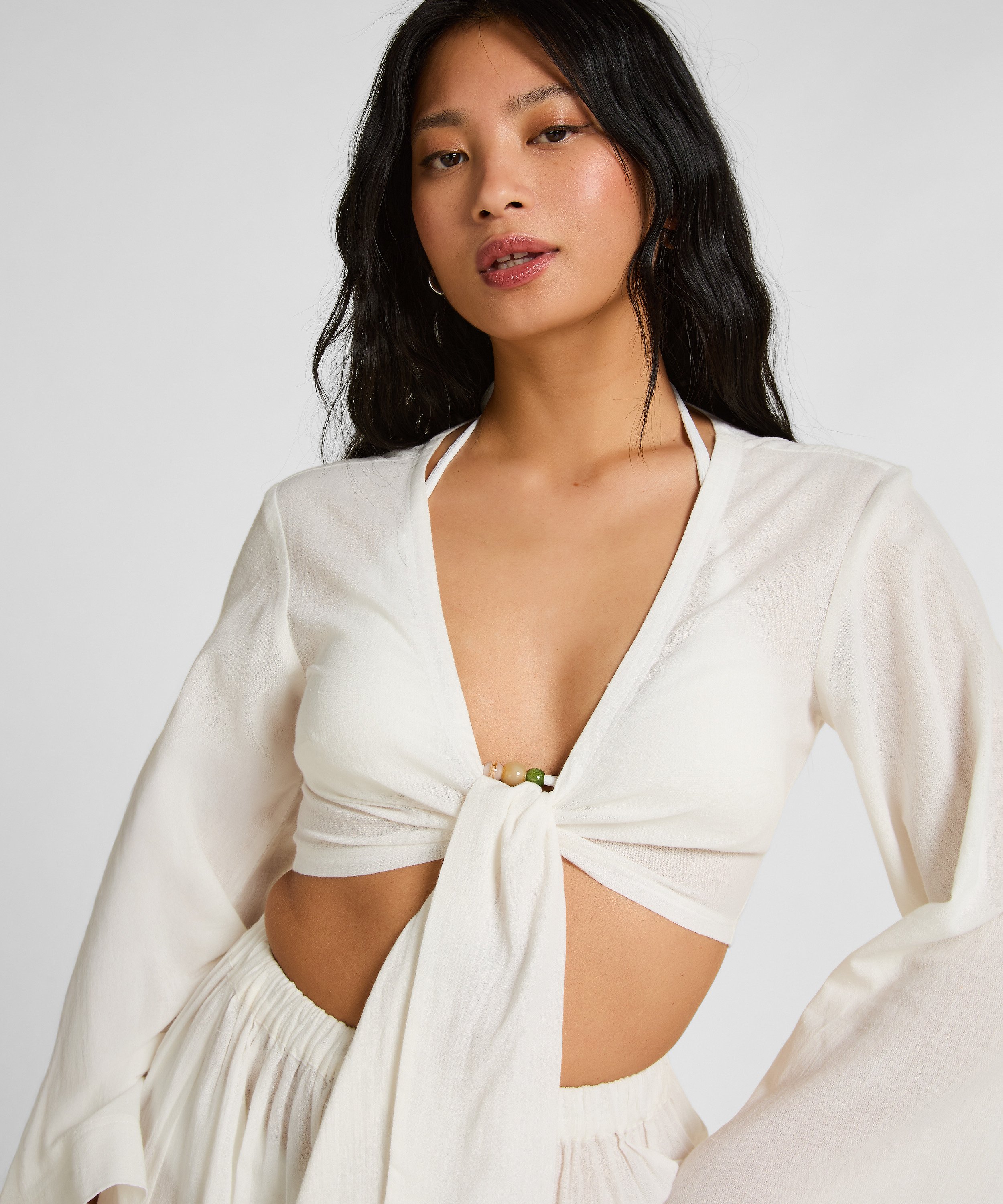 Beach Top Glam, White, main