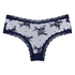 V-shaped Brazilian knickers mesh, Blue