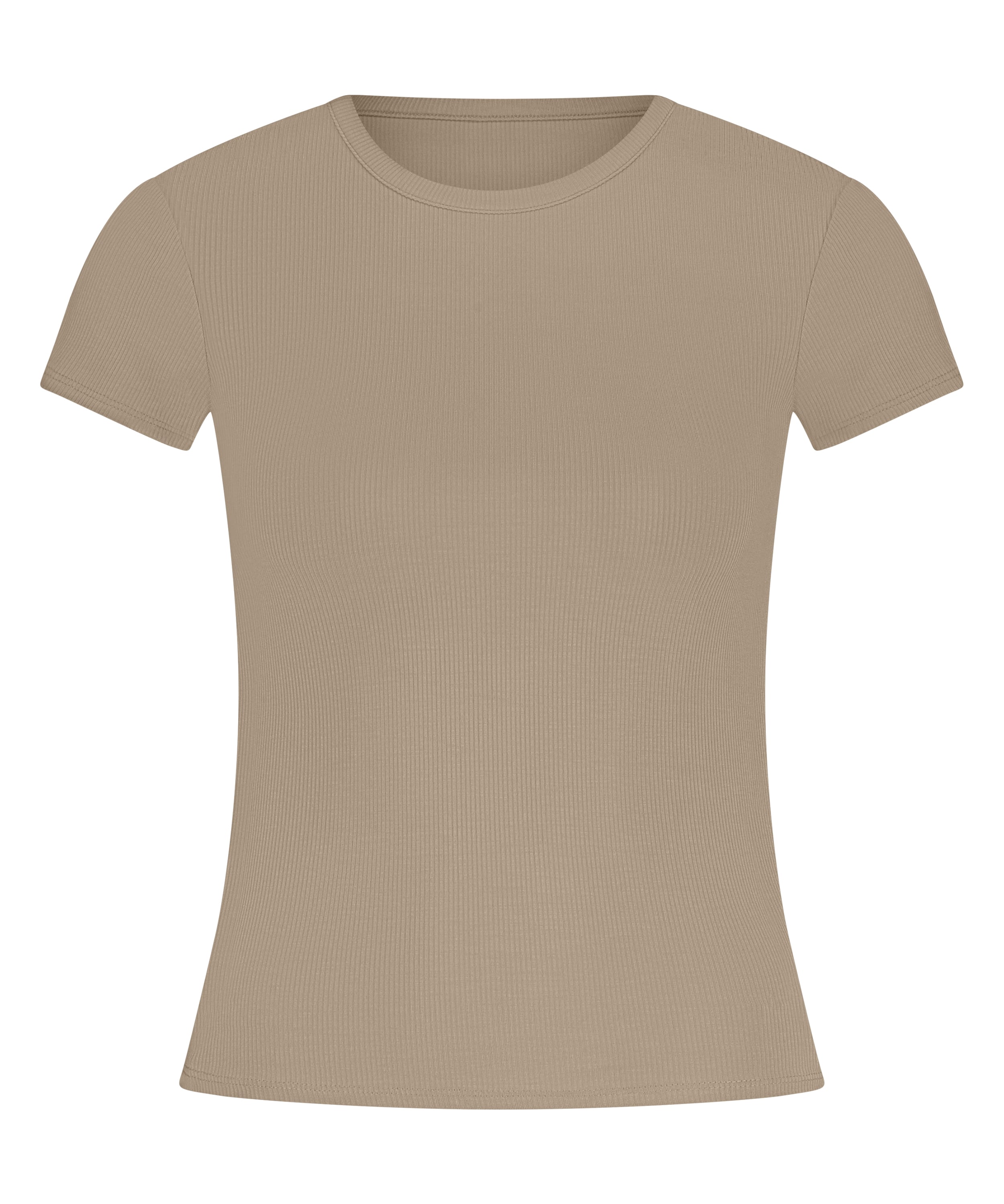Pyjama Top Rib Essential, Beige, main
