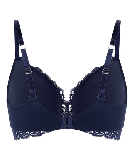 Andrea Padded Non-Wired Bra, Blue