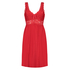 Nora Lace Slip Dress, Red