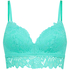 Shiloh Padded Longline Non-Underwired Bra, Green