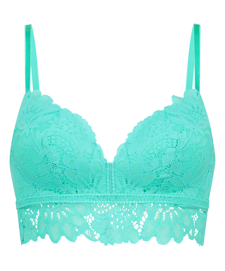 Shiloh Padded Longline Non-Underwired Bra, Green