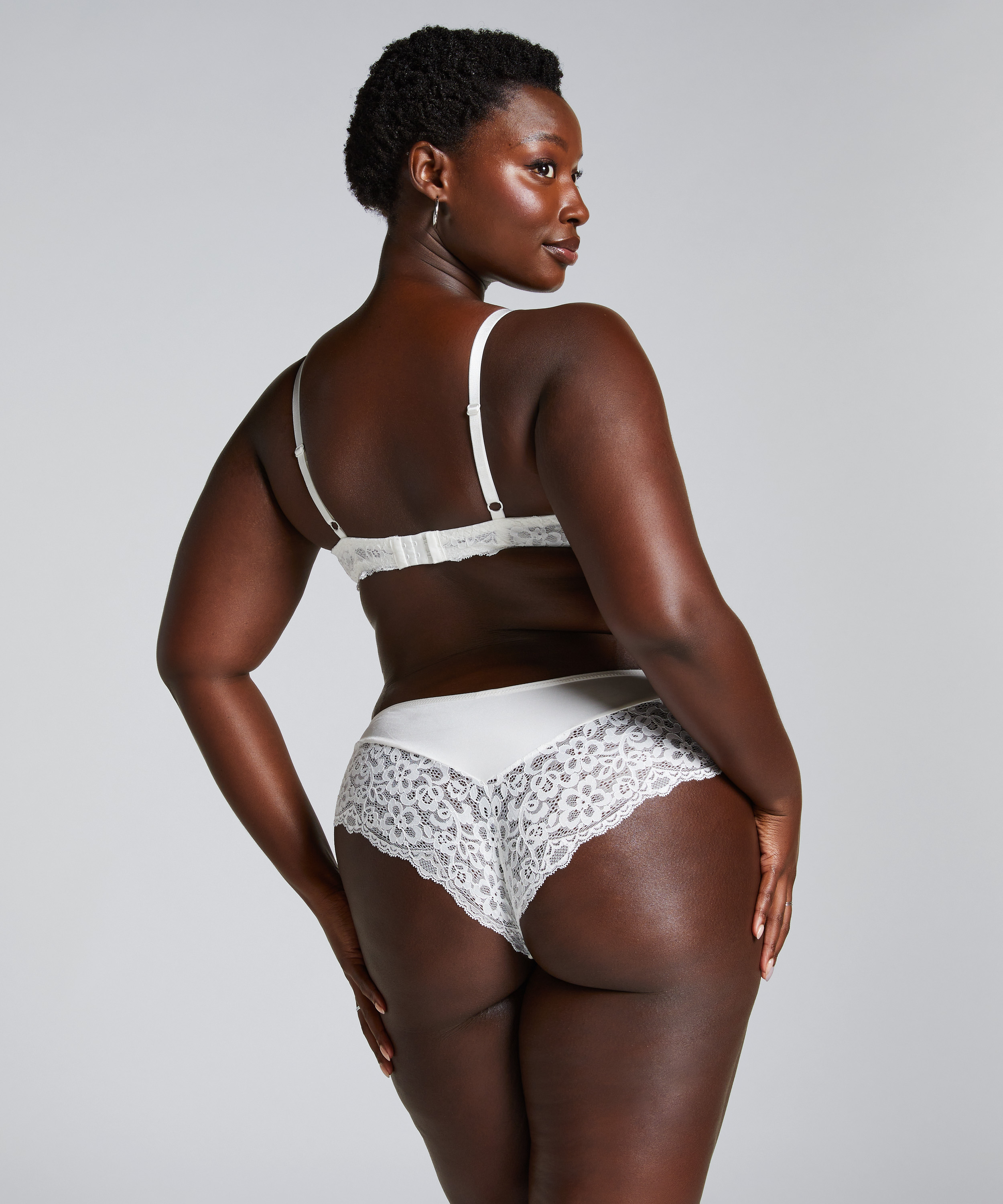 Marine Non-Padded Underwired Bra, White, main