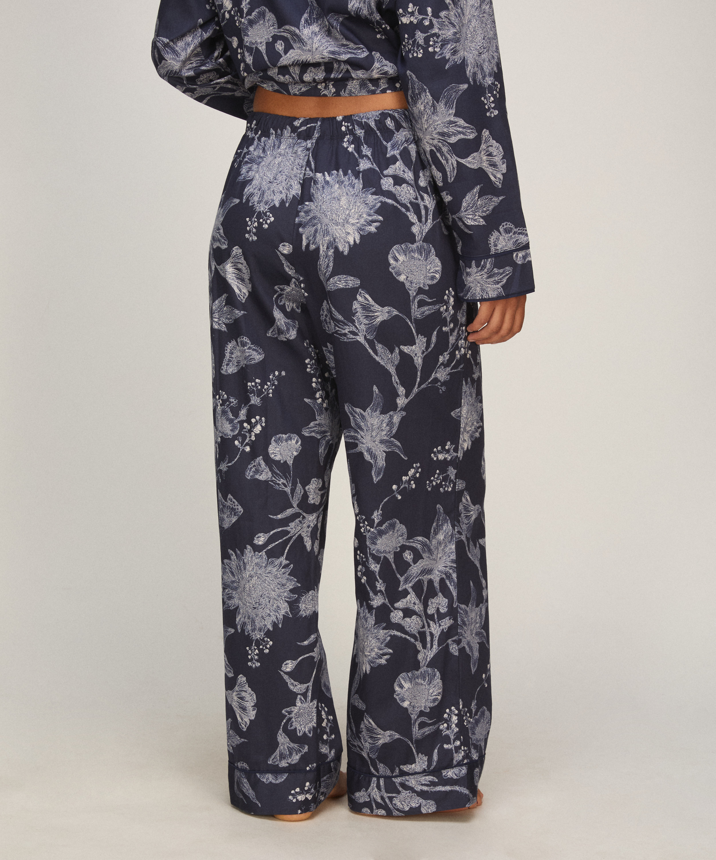 Satin Pants, Blue, main
