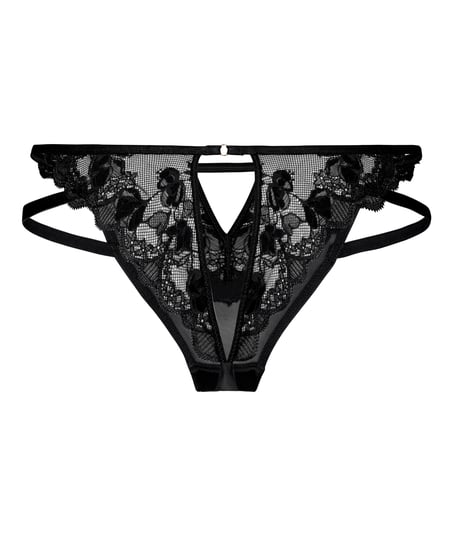 Open Bum Brazilian Zara, Black
