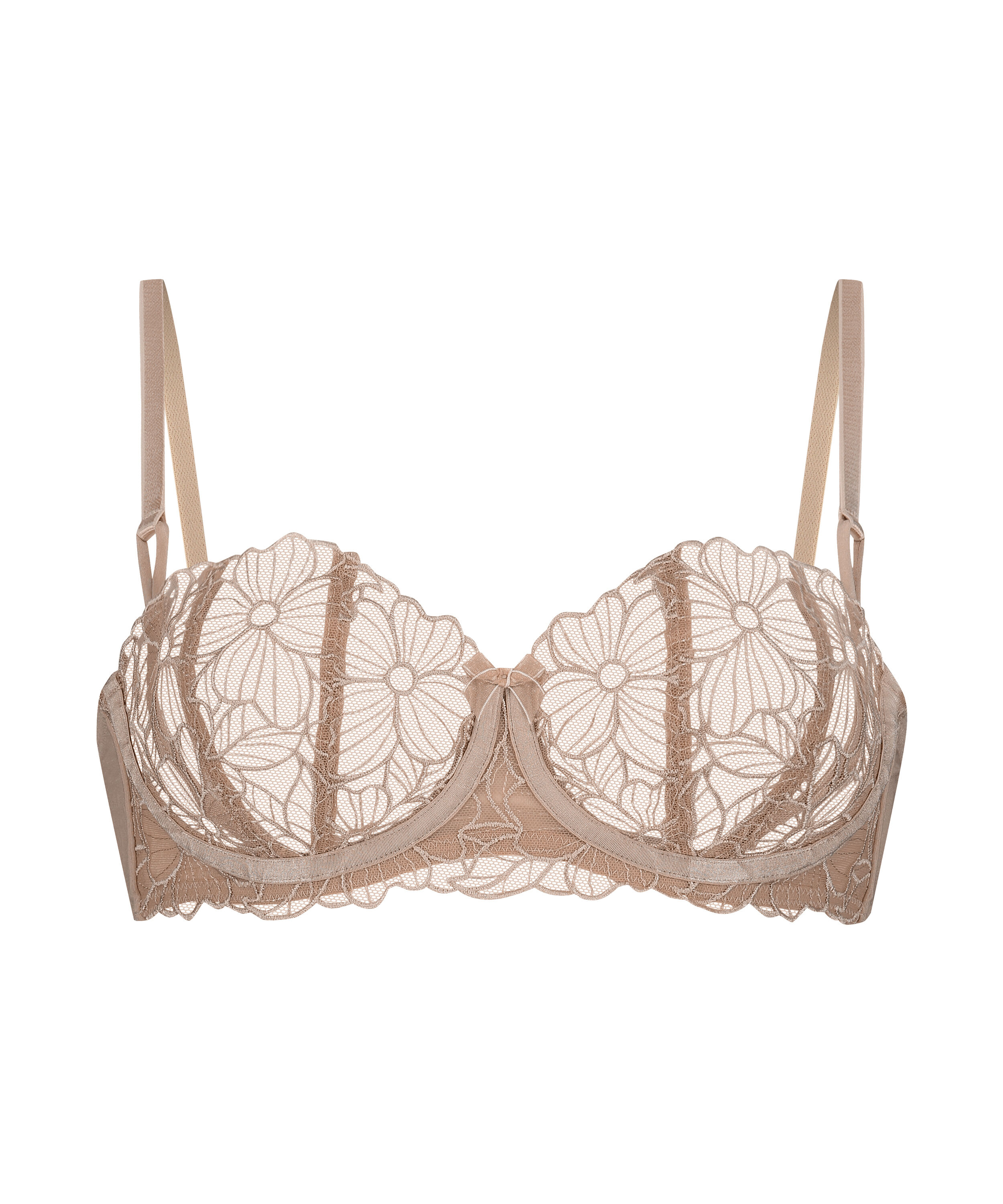 Anya Non-Padded Longline Underwired Bra, Brown