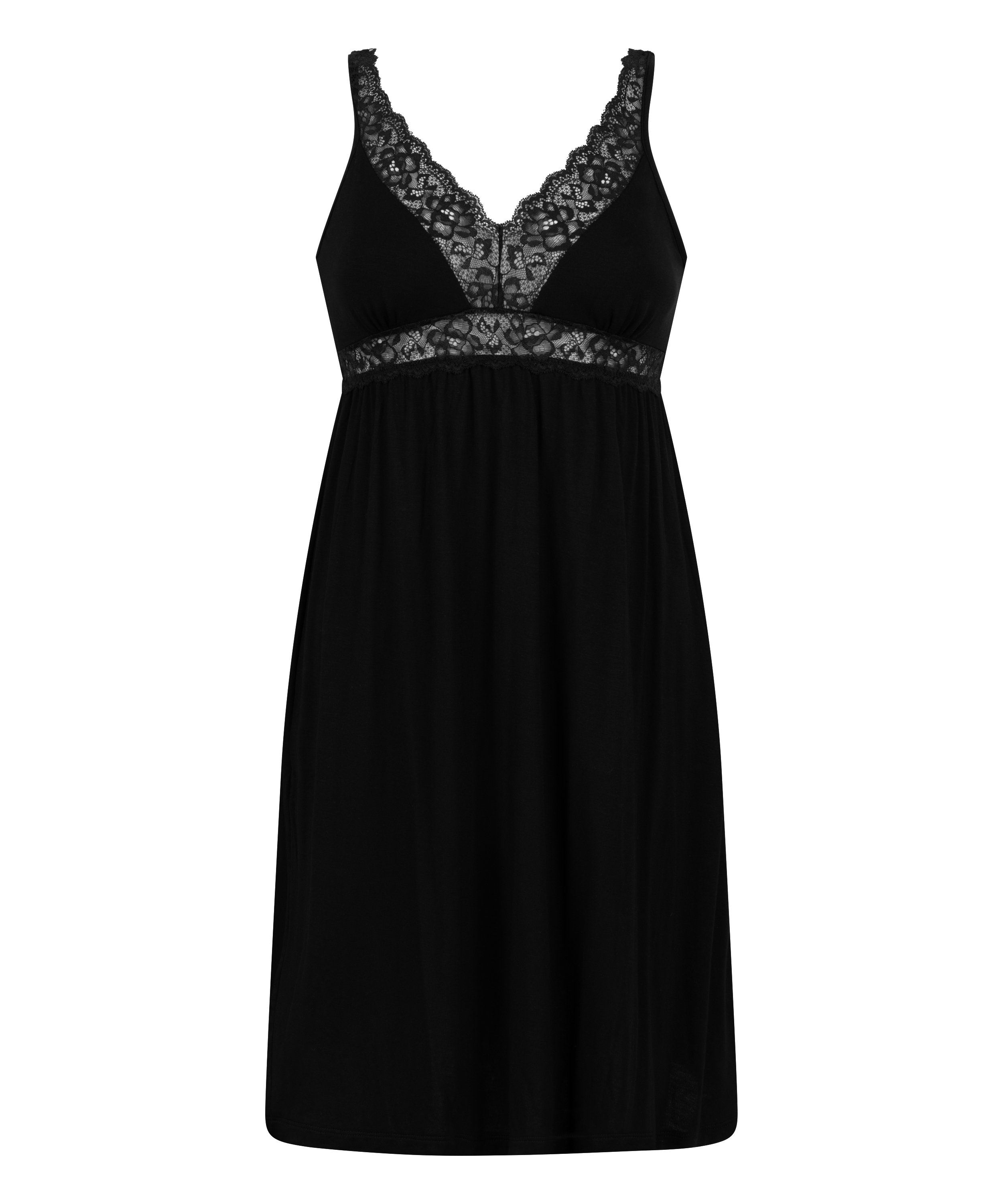 Jersey Slipdress, Black, main