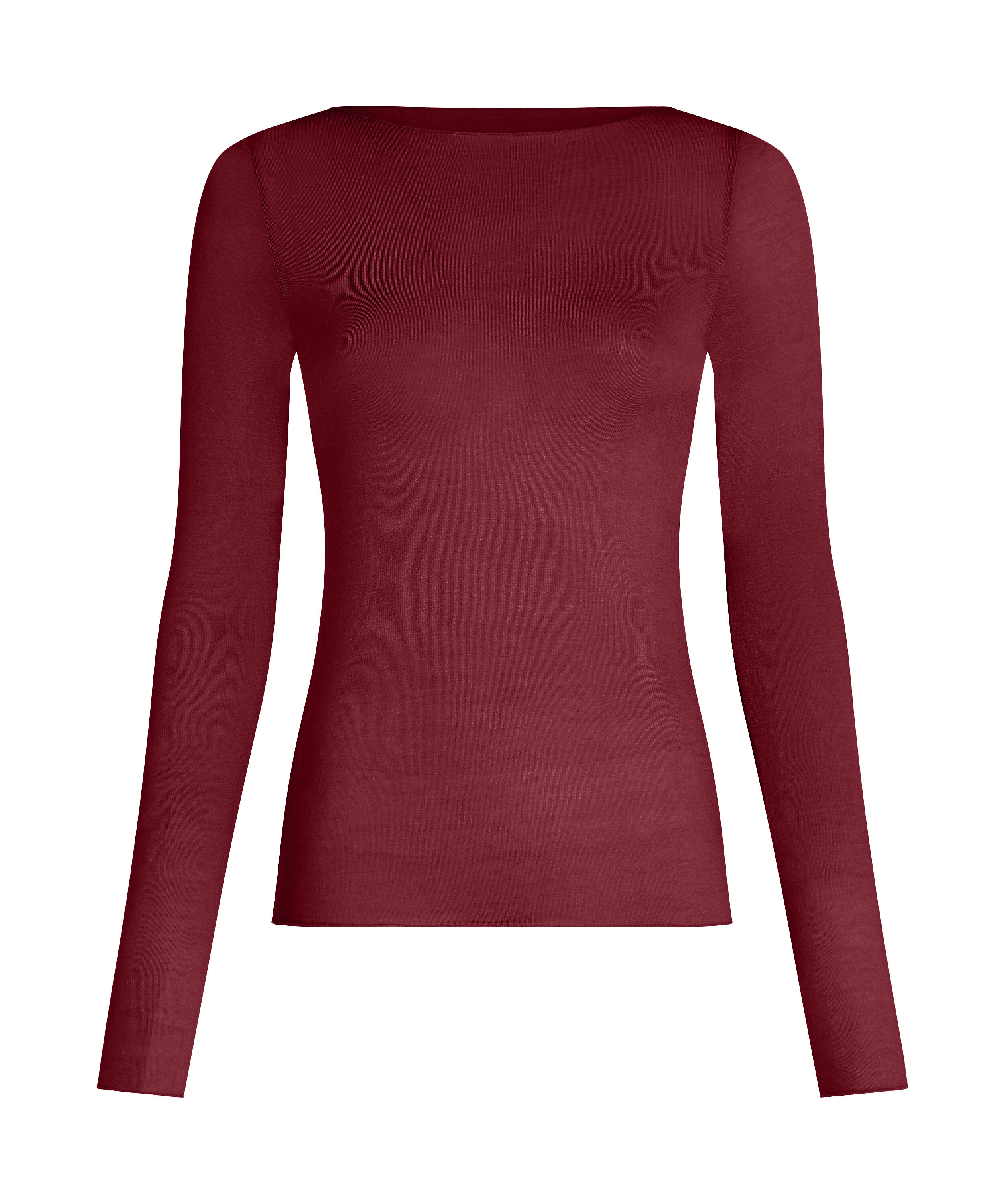super soft Boatneck shirt with Cashmere, Red