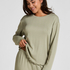 Pyjama Top Loose Pointelle, Green
