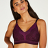 Erica prosthetic underwireless bra, Purple