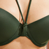 Luxe padded Underwired Bikini Top, Green