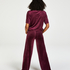 Tall Velours Pyjama Bottoms, Purple
