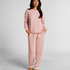 Top Waffle Henley, Pink