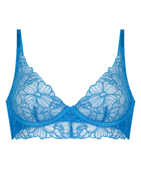 Anya Non-Padded Longline Underwired Bra, Blue