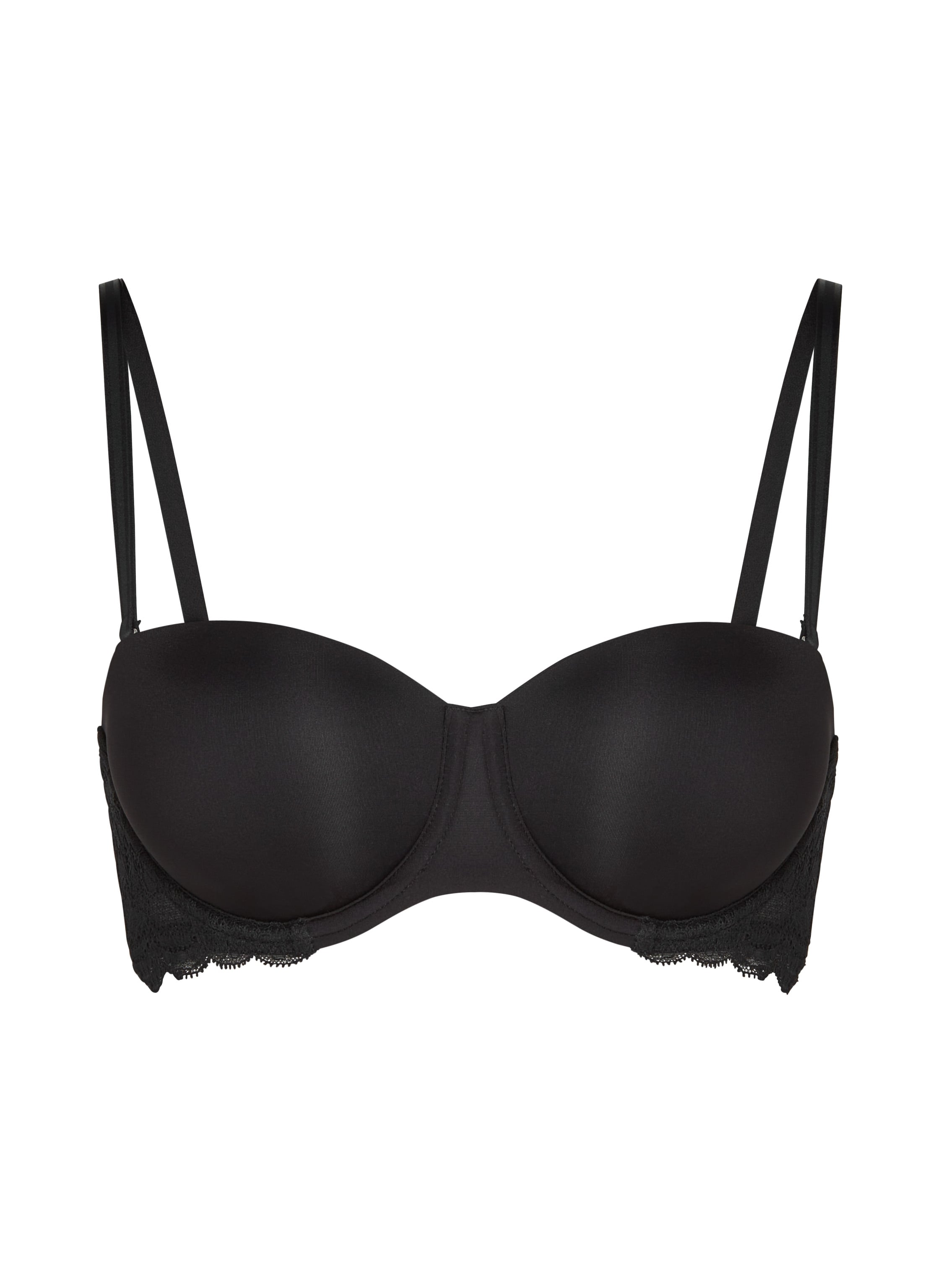 Angie Padded Strapless Underwired Bra, Black, main