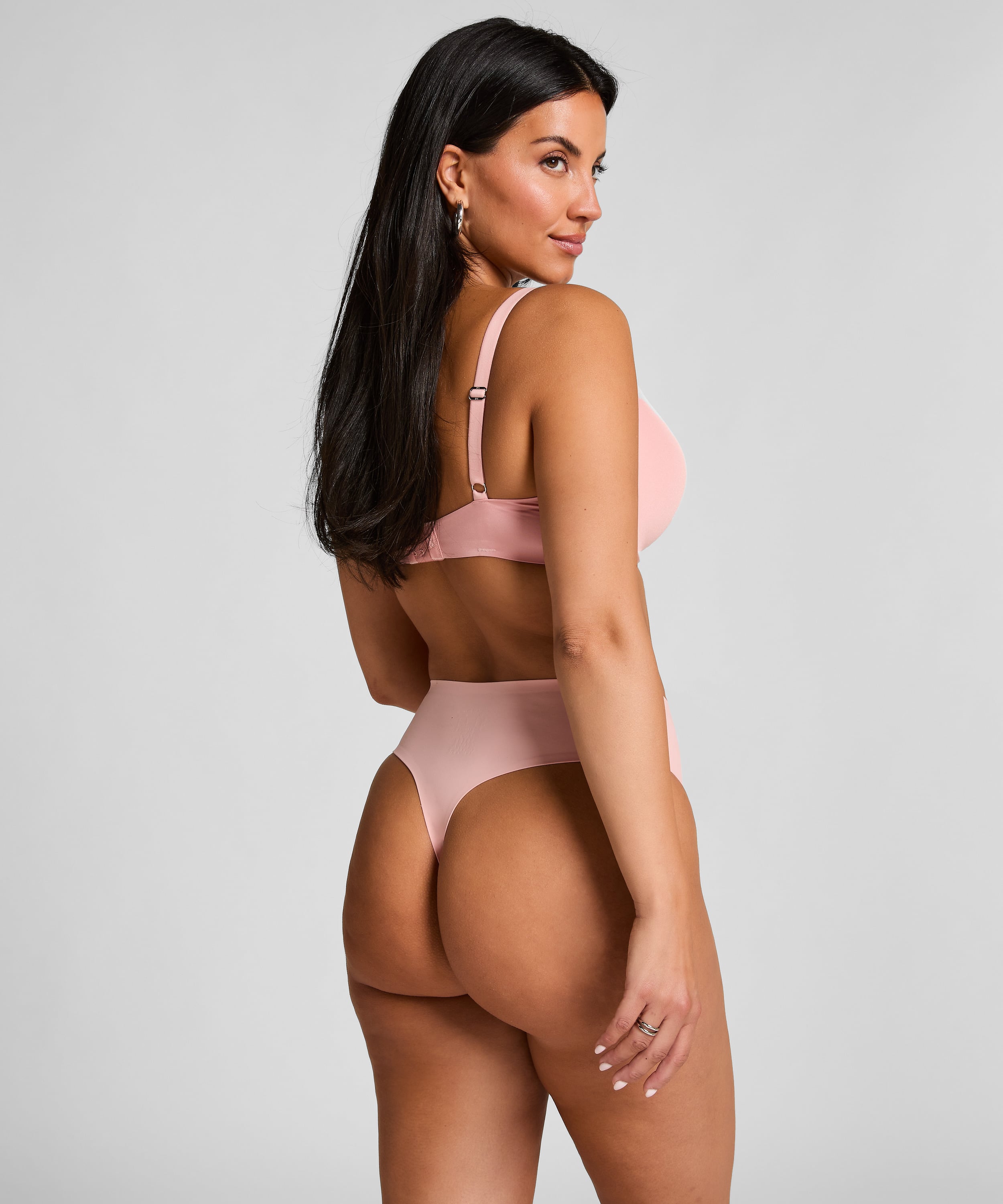 Smooth Padded Underwired Push-Up Bra, Pink, main