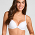 Plunge Padded Underwired Bra, White