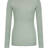 super soft Boatneck Shirt with Cashmere, Green