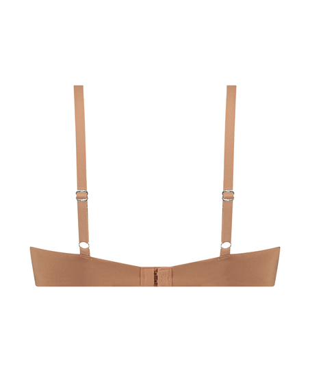 Smooth Padded Underwired Push-Up Bra, Brown