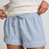 Pyjama Short Cotton Stripe, Blue