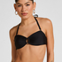 Luxe Bandeau Bikini Top, Black