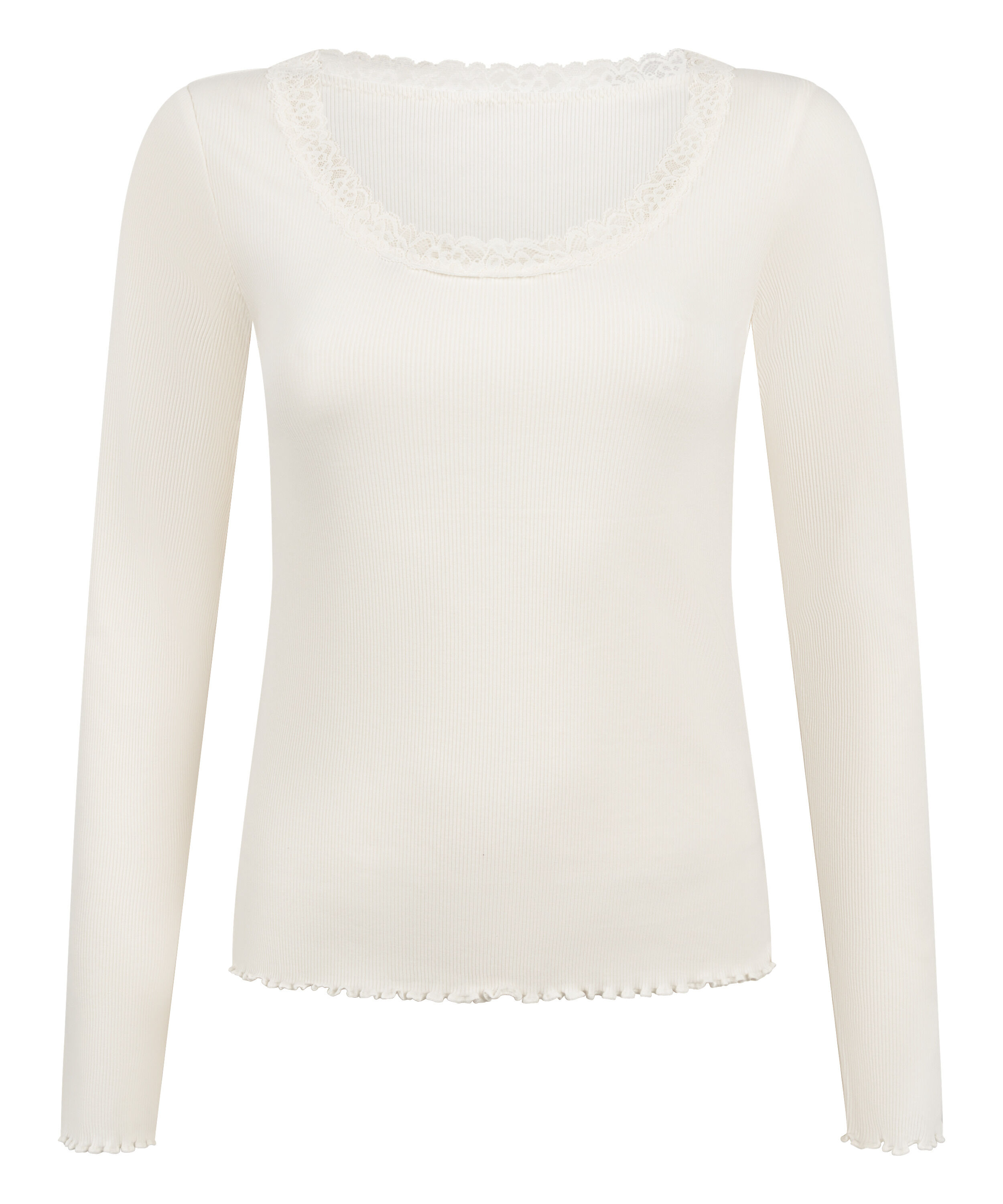 Top Jersey Lace, White