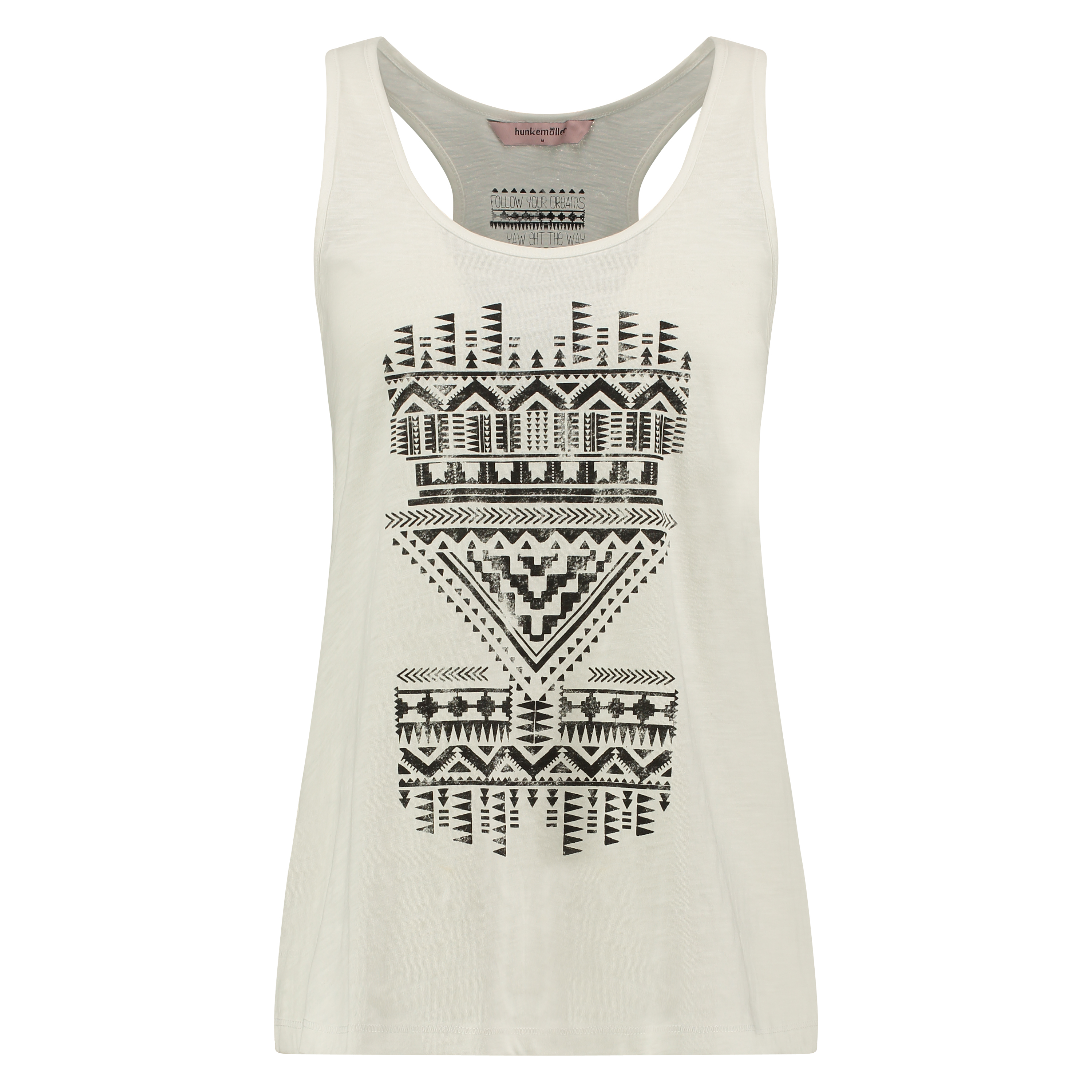 Singlet Minke Aztec, White, main