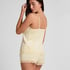 Velours Lace Cami Top, Yellow