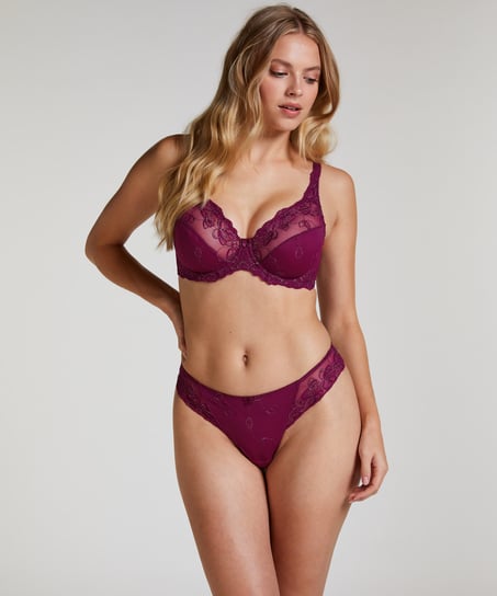 Diva Non-Padded Underwired Bra, Purple