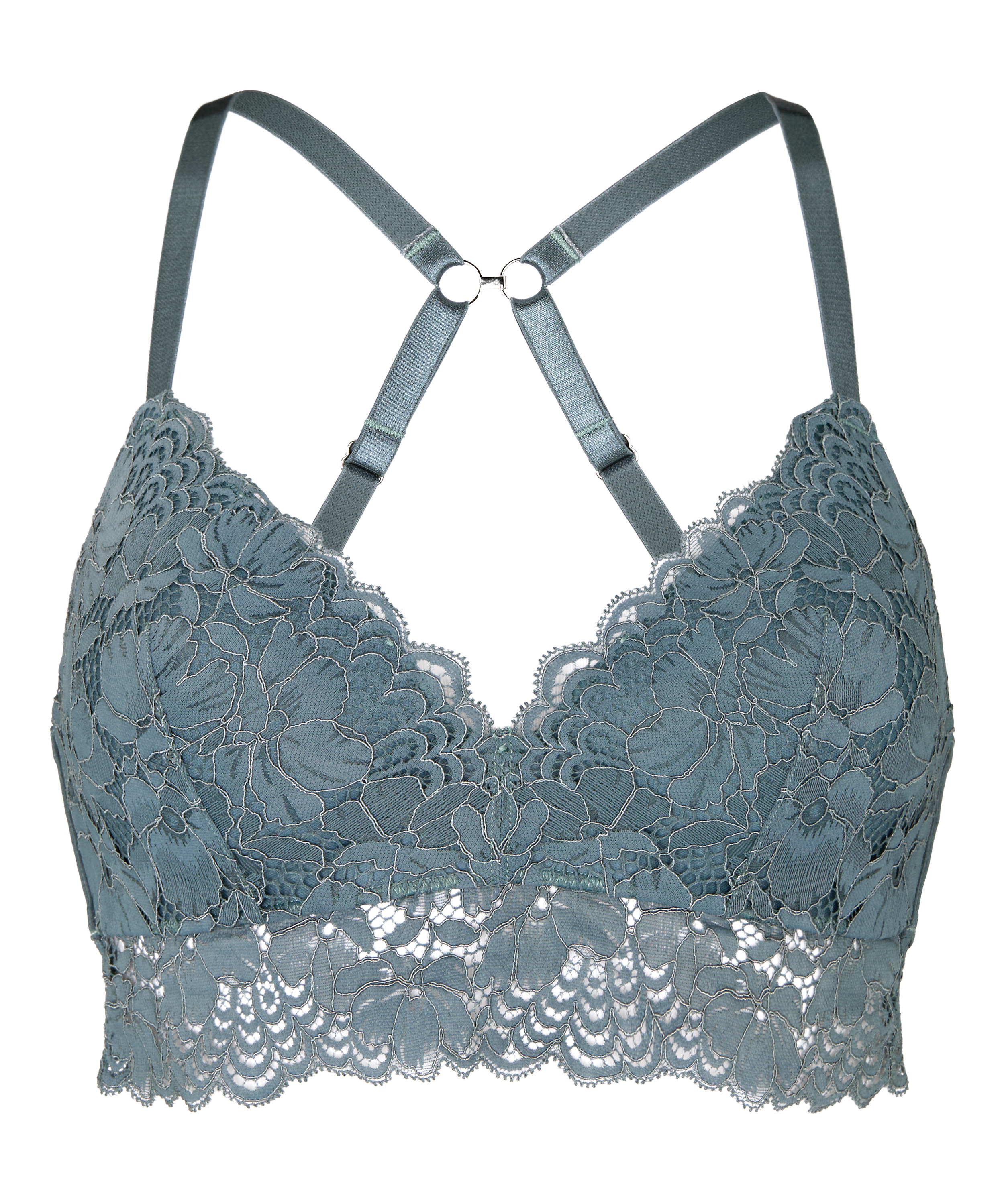 Andrea Padded Non-Wired Bra, Blue, main