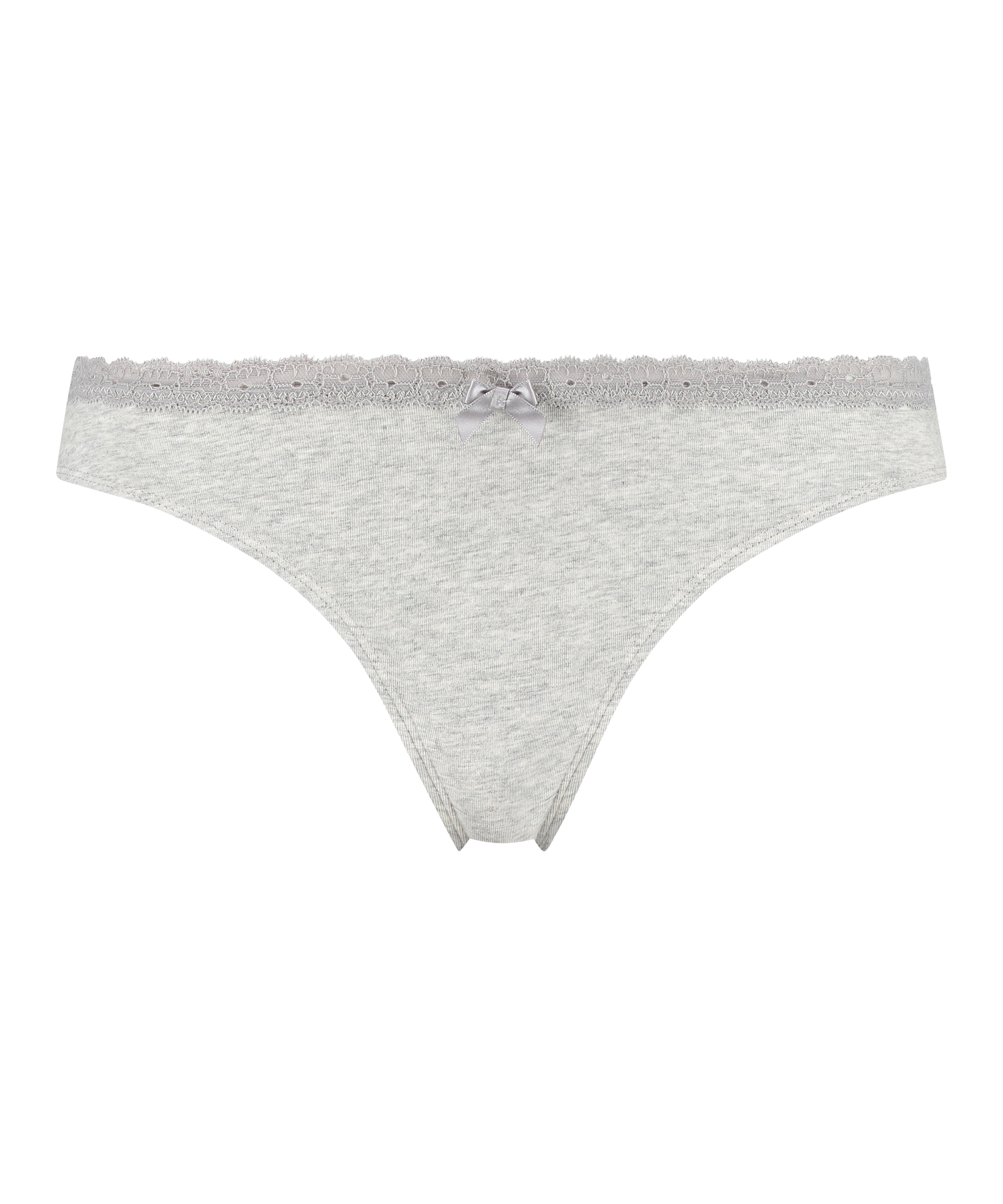 Cotton thong, Gray, main