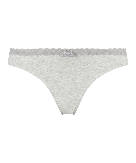 Cotton thong, Gray