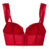 Whitney Padded Underwired Longline Bra, Red