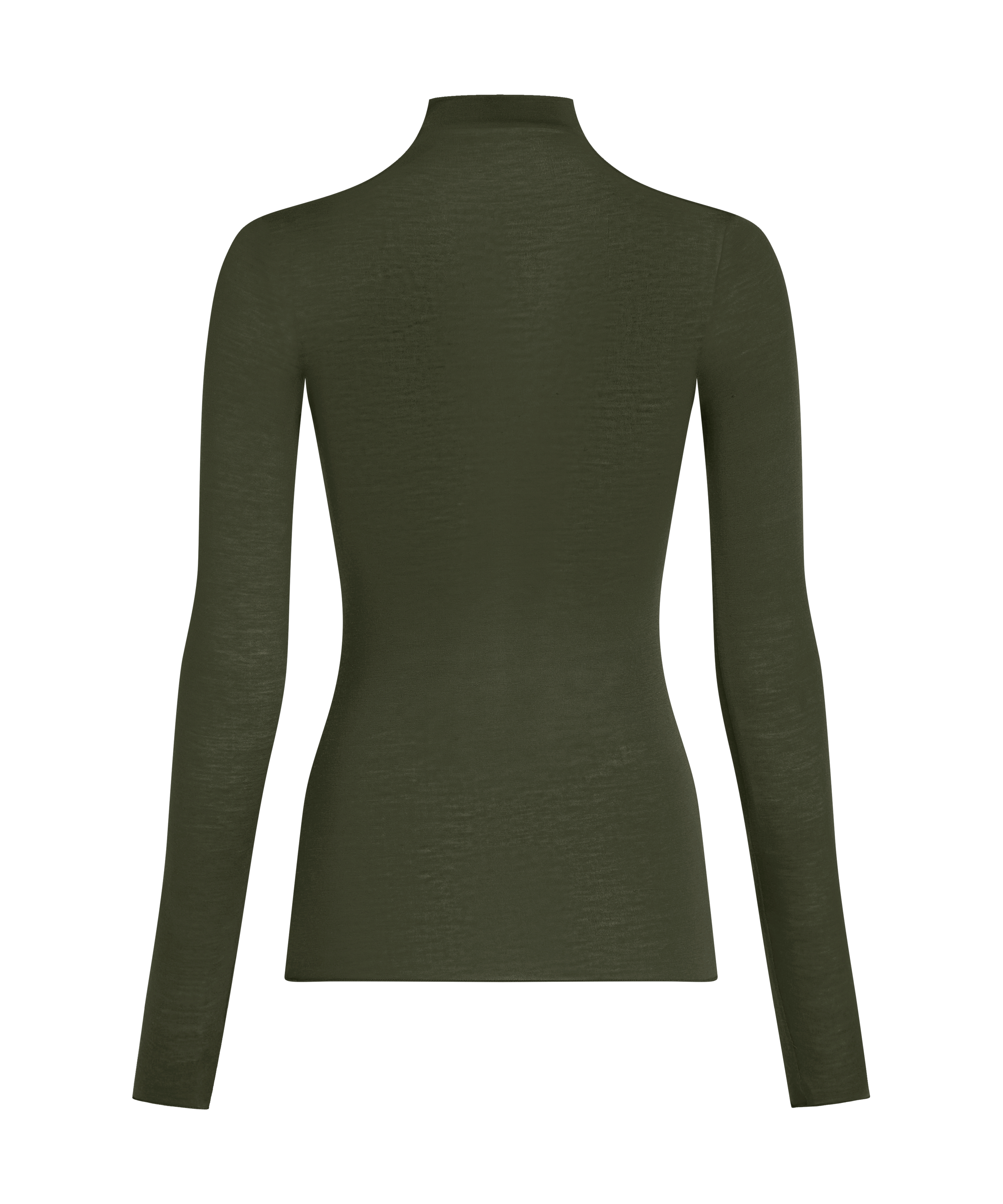 super soft Turtleneck shirt with Cashmere, Green, main