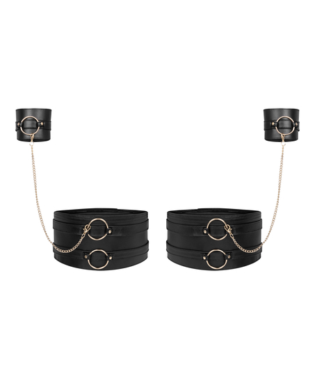 Legcuffs and Handcuffs, Black