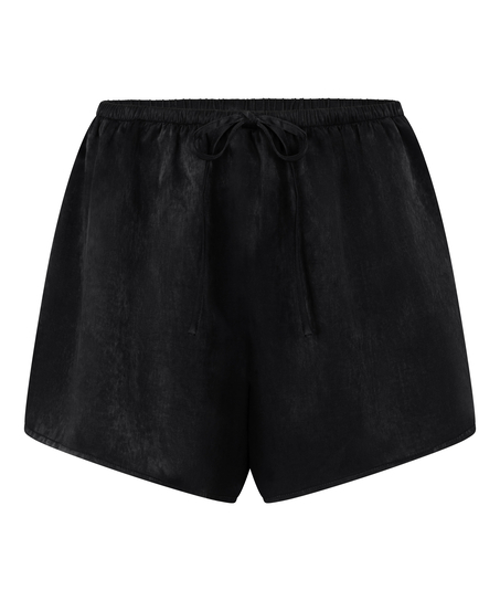 Ayla Satin Shorts, Black