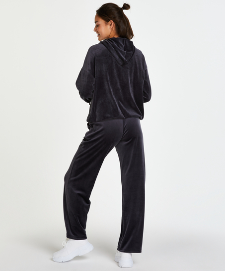 Velours Pyjama Bottoms, Gray