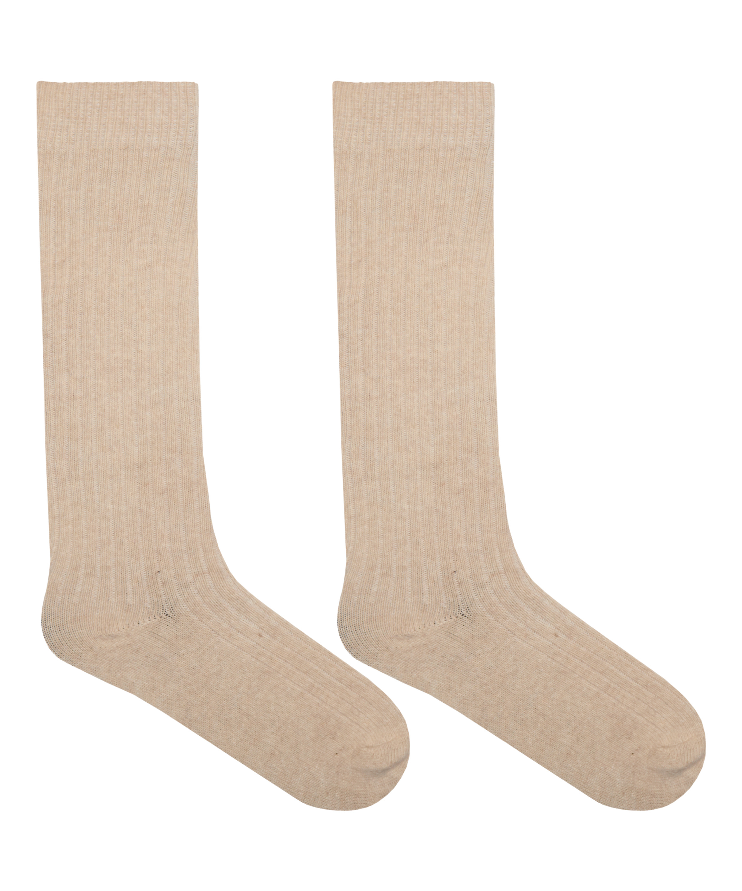 Cashmere Blended Socks, Beige, main