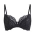 Marine Non-Padded Underwired Bra, Black