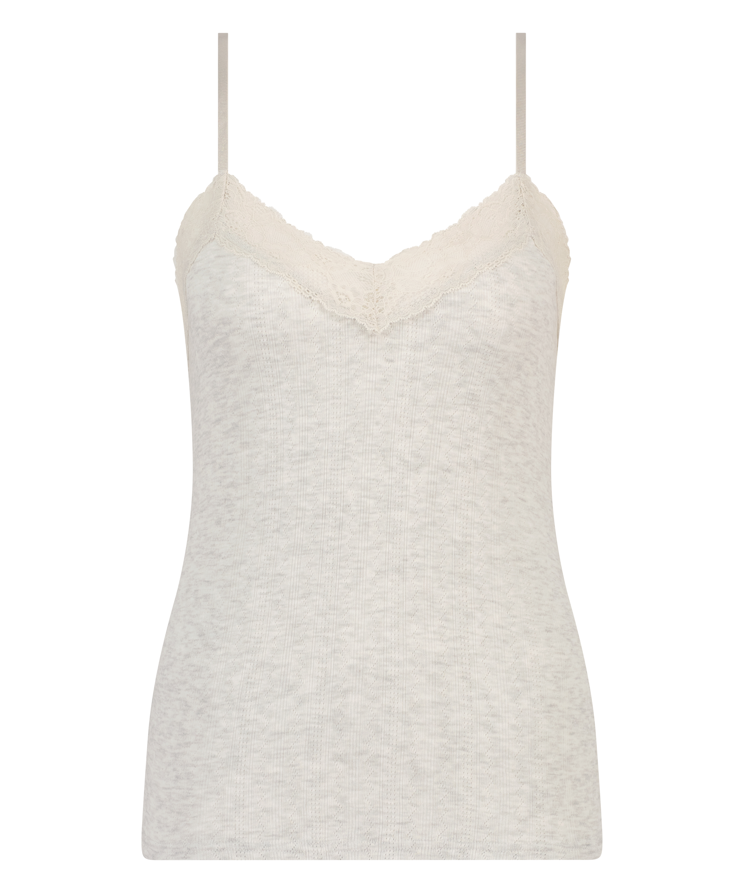 Cami lace top, Beige, main