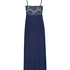 Nora Lace Long Slip Dress, Blue
